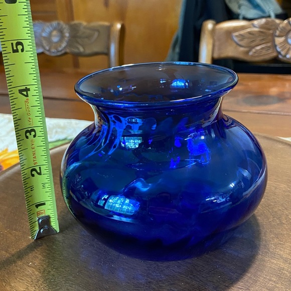 Blue Glass Vase - Picture 3 of 4